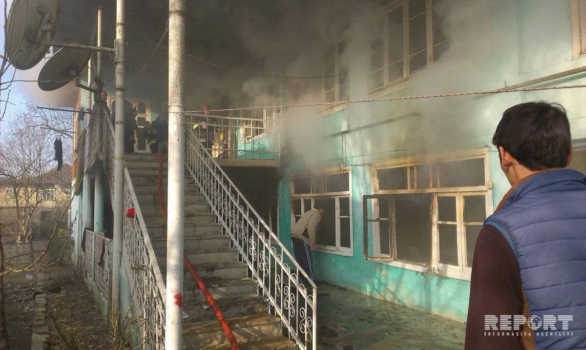 Lənkəranda yanğın olub, xəsarət alan var - FOTO