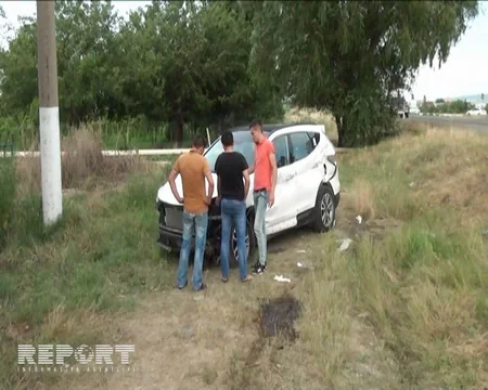 Tovuzda ağır yol qəzası: 1 ölü, 2 yaralı var - FOTO