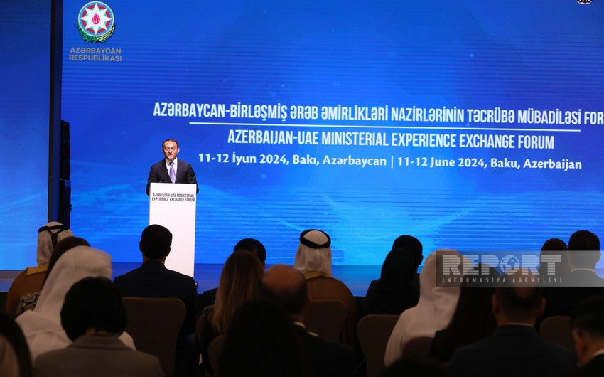 Bakıda Azərbaycan-BƏƏ Nazirlərinin Təcrübə Mübadiləsi Forumu keçirilir