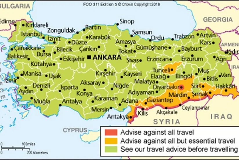 ​İngiltərə hökuməti vətəndaşlarını Tükiyənin bəzi şəhərlərinə getməməyə çağırıb