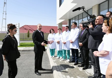 Prezident İlham Əliyev Qobustan Rayon Mərkəzi Xəstəxanasının açılışında iştirak edib - YENİLƏNİB