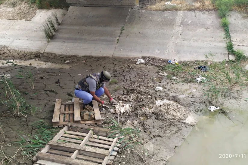 Xızıda hərbi hissənin yaxınlığında top mərmisi tapıldı