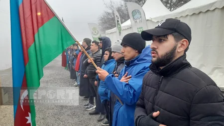 Protest rally on Khankandi-Lachin road enters its 128th day