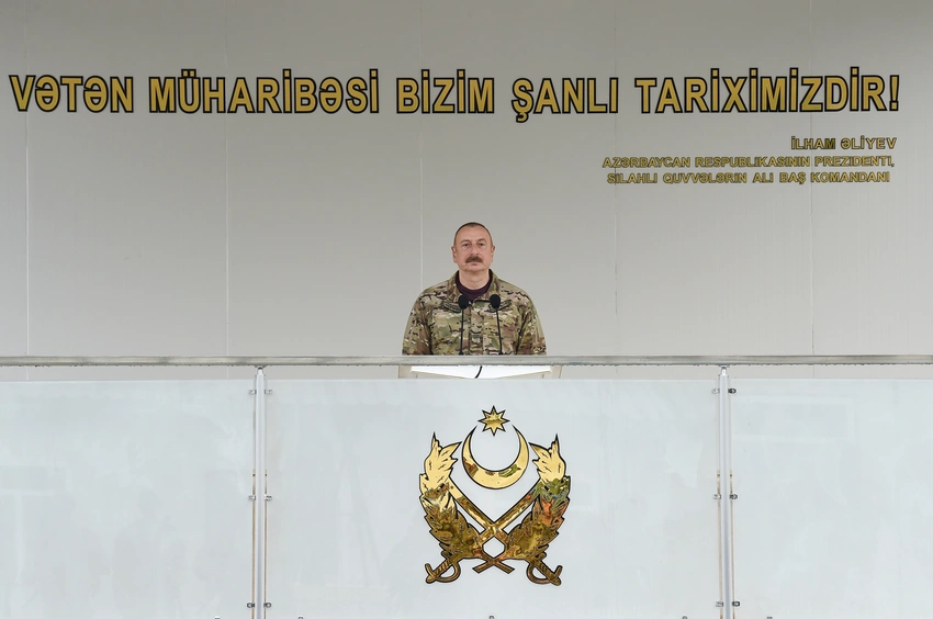 Dövlət başçısı: AXC-Müsavat hakimiyyəti talançılıqla, soyğunçuluqla məşğul olurdu, orduya, ordu təchizatına fikir vermirdi
