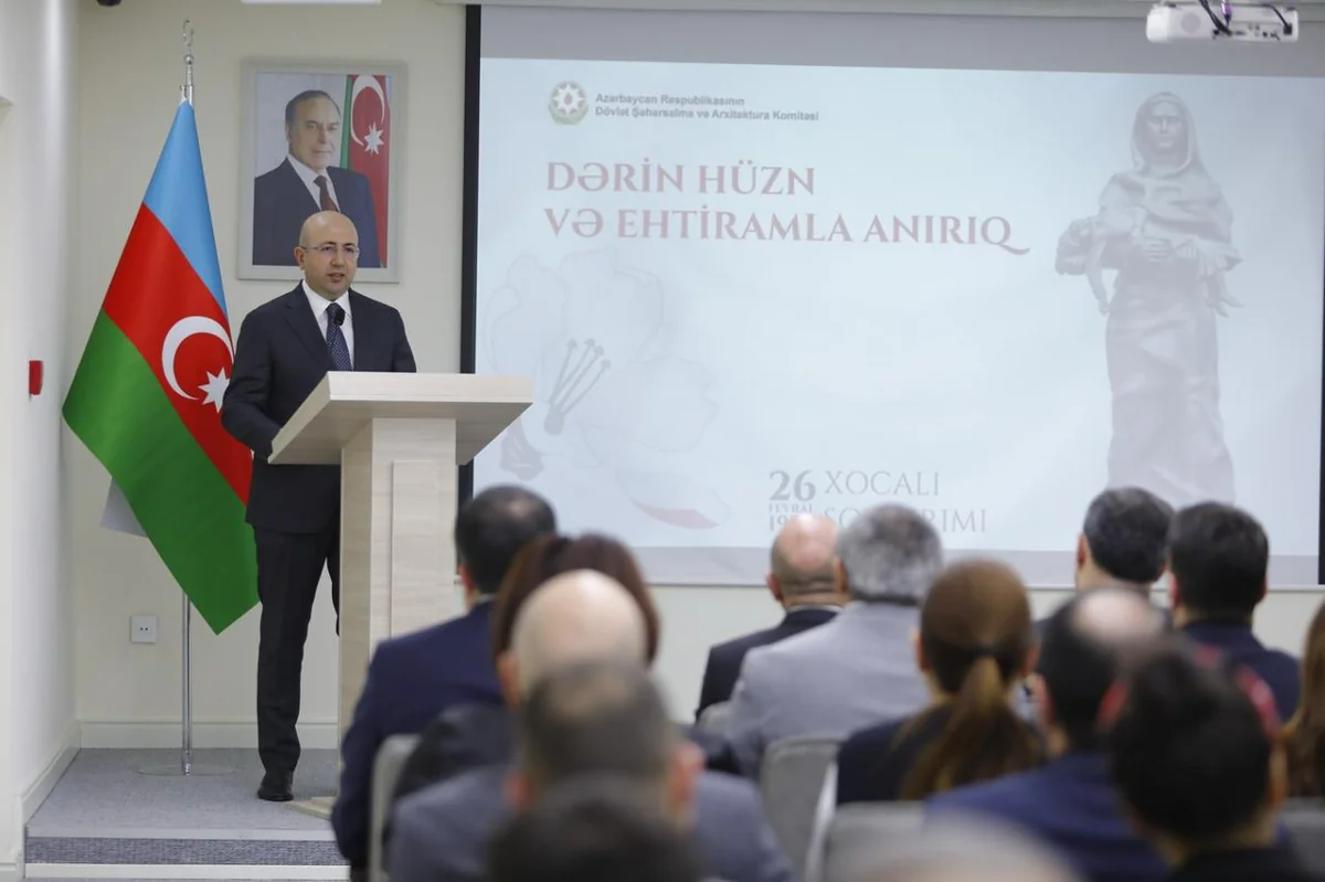 Dövlət Şəhərsalma və Arxitektura Komitəsində Xocalı soyqırımı qurbanlarının xatirəsi anılıb