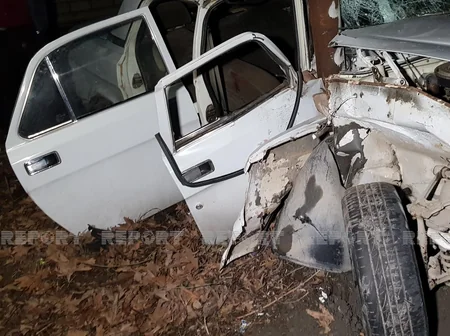 Göyçayda ata və oğul yol qəzasında xəsarət​ alıb