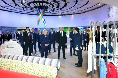 President Ilham Aliyev, President Shavkat Mirziyoyev view activity of Technopark LLC in Tashkent