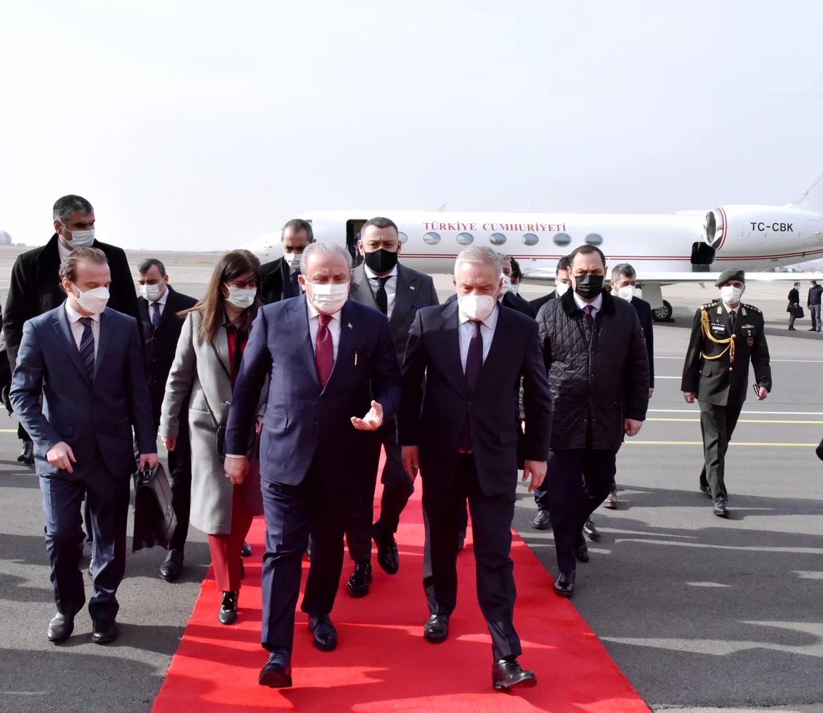 Türkiyə parlamentinin sədri Gürcüstanda səfərdədir