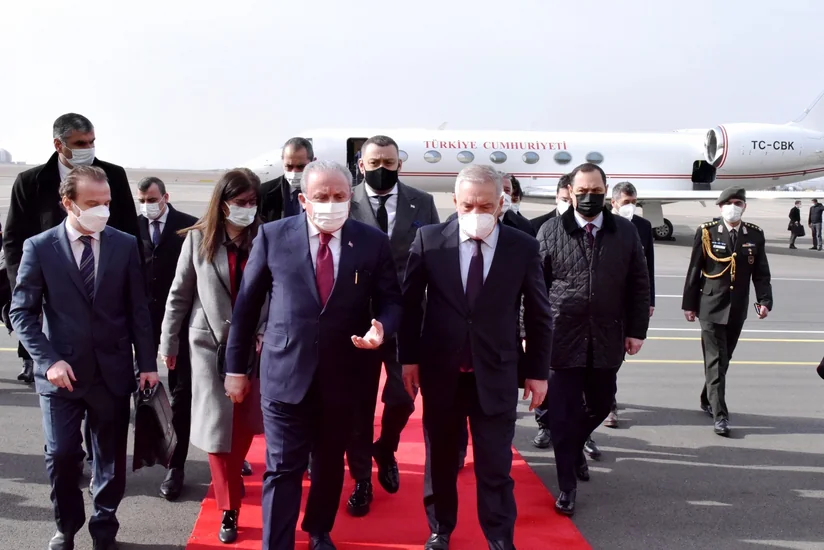Türkiyə parlamentinin sədri Gürcüstanda səfərdədir