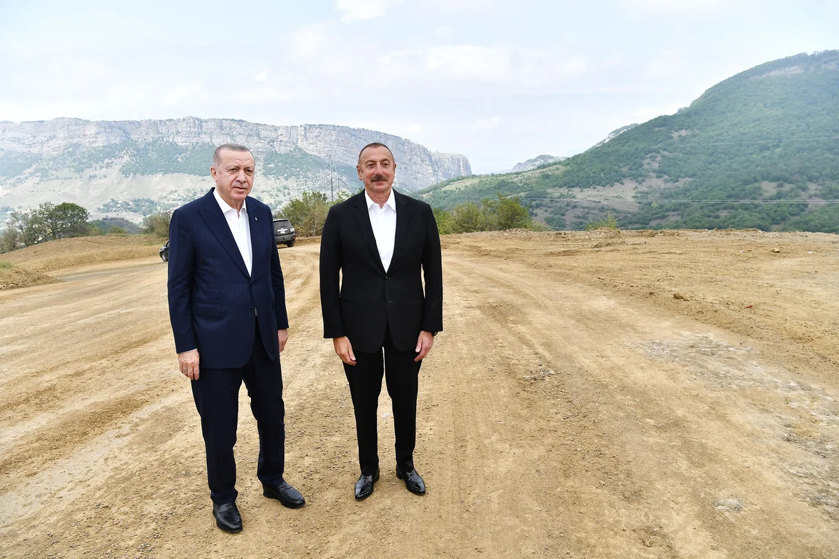 Ilham Aliyev welcomes Recep Tayyip Erdogan in Fuzuli