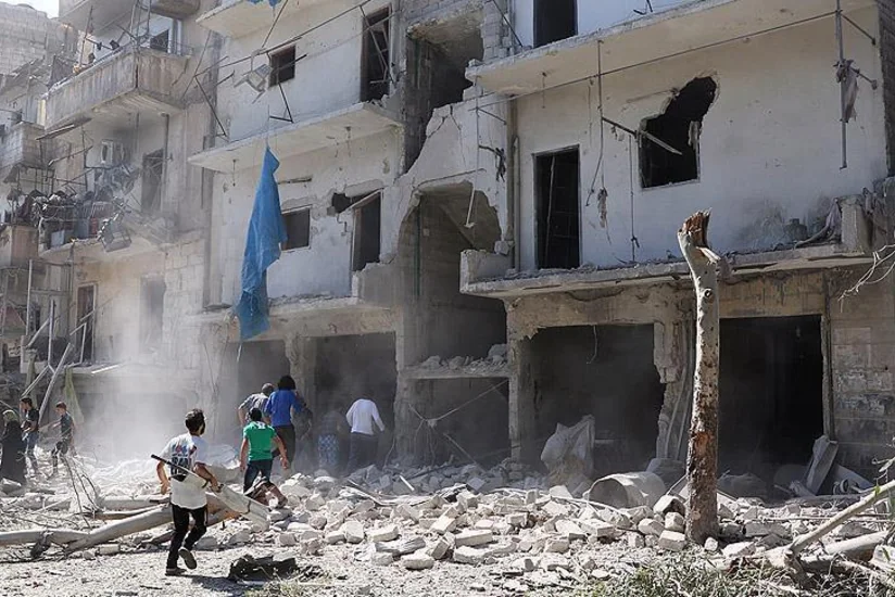Bəşər Əsədə məxsus hərbi hava qüvvələri Hələbi bombalayıb: - 24 ölü