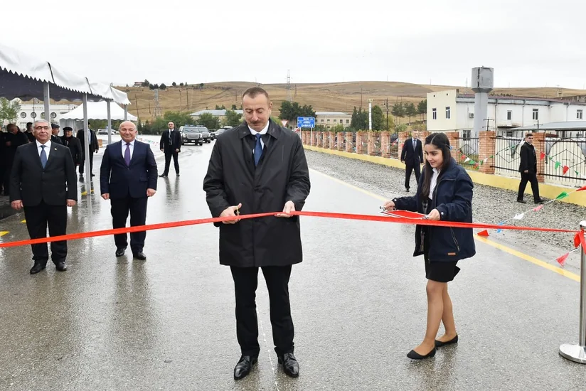 President Ilham Aliyev inaugurates Shamakhi-Chol Goylar-Padar highway