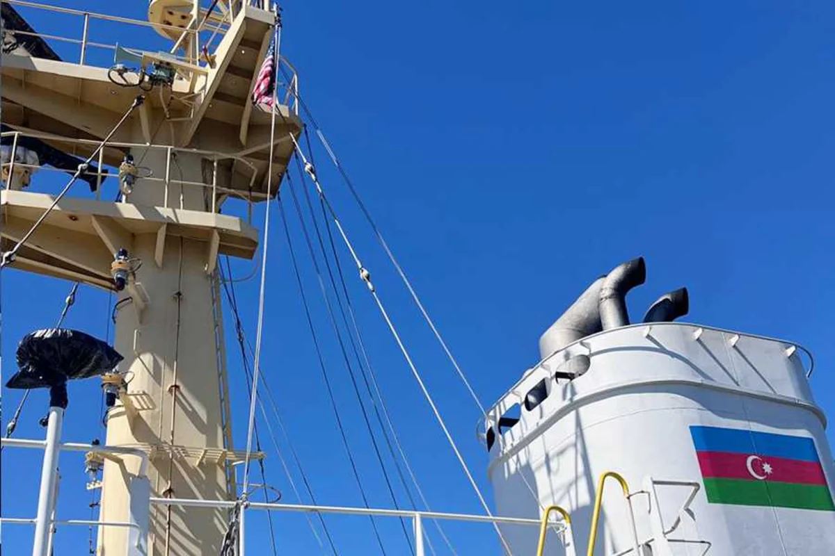 ABŞ limanına müstəqil Azərbaycan bayrağı altında ilk gəmi yan alıb