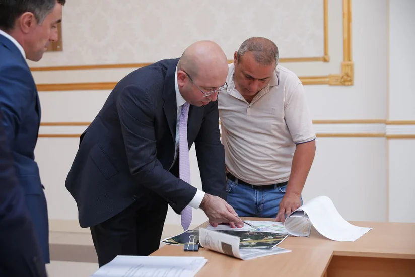 Dövlət Şəhərsalma və Arxitektura Komitəsinin sədri Goranboyda vətəndaşları qəbul edib