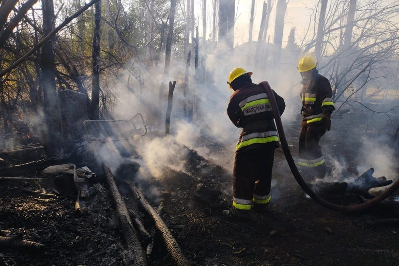FHN Naxçıvanda baş verən yanğınlar barədə məlumat yayıb - YENİLƏNİB