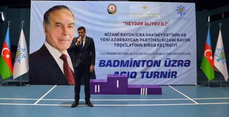 Nizami rayonunda “Heydər Əliyev İli” çərçivəsində Badminton üzrə açıq turnir keçirilib