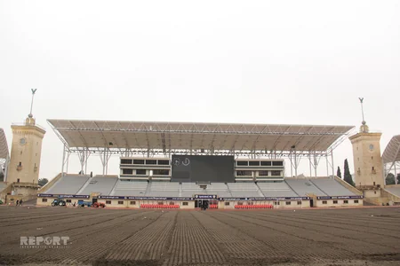 Tofiq Bəhramov adına Respublika Stadionu üçün 15 min kubmetr torpaq gətirilib - FOTO