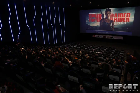 CinemaPlus Ganjlik Mallda Tomb Raider:Lara Kroft filminin premyera öncəsi nümayişi olub - FOTO - VİDEO