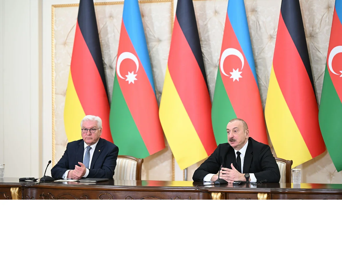Президенты Азербайджана и ФРГ выступили с заявлениями для прессы