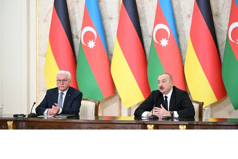 Президенты Азербайджана и ФРГ выступили с заявлениями для прессы