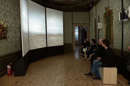 Leyla Aliyeva  attends  exhibition of YARAT Contemporary Art Center in Venice
