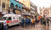 В Индии при пожаре в здании погибли не менее восьми человек