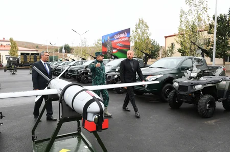 Prezident Cəbrayılda DSX-nin yeni hərbi hissə kompleksinin açılışında iştirak edib