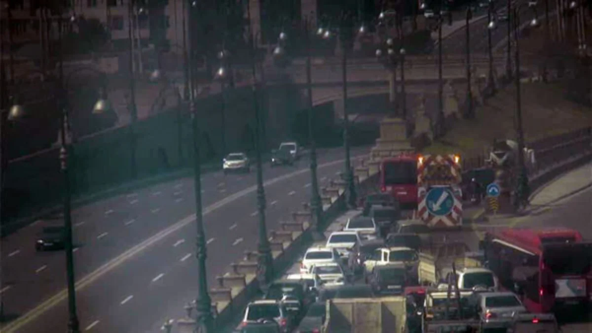 Bakıda xeyli sayda avtobus tıxacda qalıb