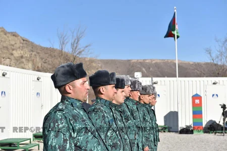 Gorus-Qafan yolu üzərində sərhəd postunun yeni inzibati binasının açılışı olub