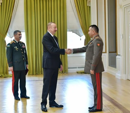 Prezident İlham Əliyev MDB Müdafiə Nazirləri Şurasının iclasının iştirakçılarını qəbul edib - YENİLƏNİB