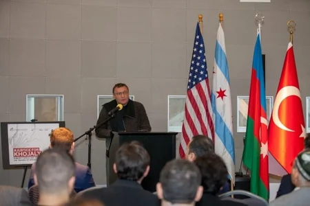 Çikaqoda Xocalı soyqırımı qurbanlarının xatirəsi anılıb