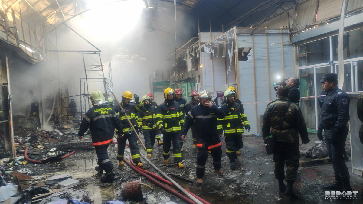 FHN: Sədərəkdəki yanğın 600-700 kvadratmetr sahəni əhatə edib