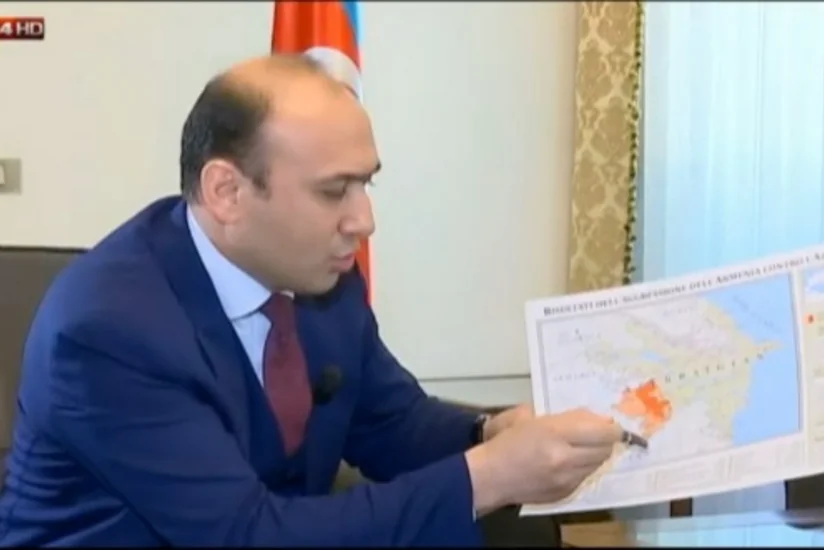 İtaliya televiziyasında Ermənistanın Azərbaycana qarşı hərbi təcavüzündən bəhs olunub