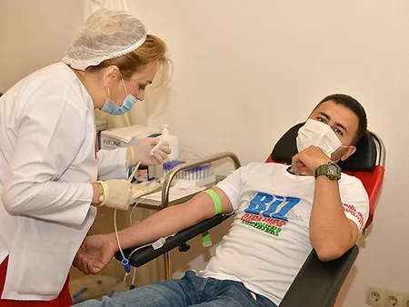 AFFA management attends blood donation campaign