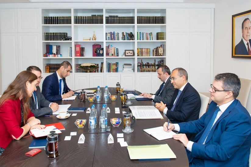 Vergilər naziri SECO rəsmiləri ilə görüşüb