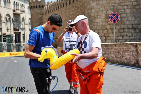 Formula 1 pilotları Bakıda - FOTOLAR