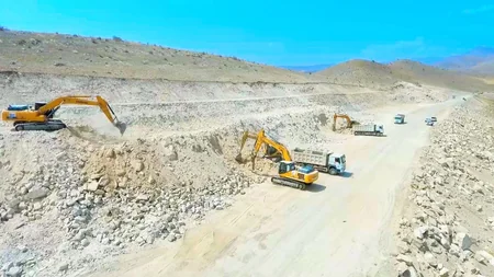 Şükürbəyli-Cəbrayıl-Hadrut avtomobil yolunun tikintisi sürətlə davam etdirilir