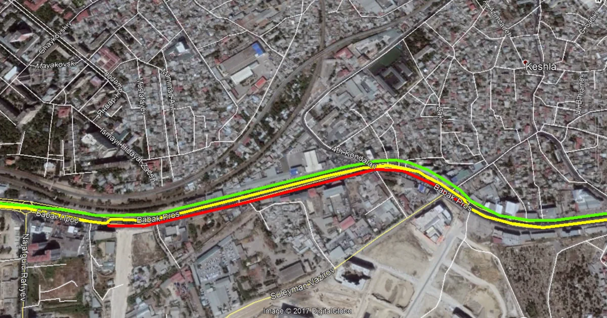 Bakının Babək prospektində hərəkət qismən məhdudlaşdırılır