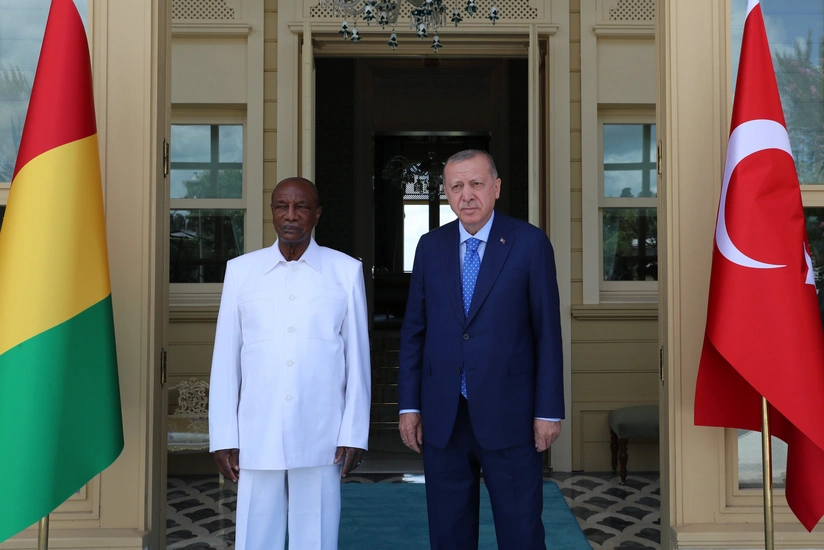 Ərdoğan Qvineya Prezidenti ilə görüşüb