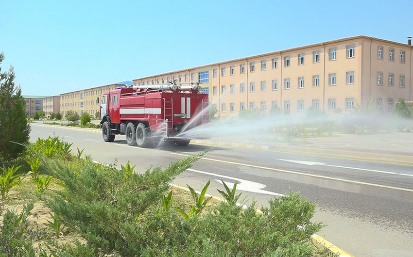 Naxçıvan Qarnizonu Qoşunlarında yoluxucu xəstəliklərə qarşı aparılan tədbirlər davam etdirilir