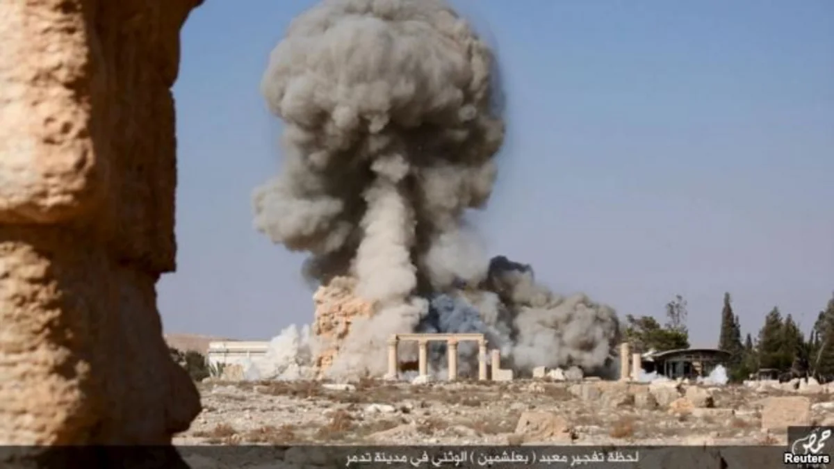 UN confirms Palmyra temple destroyed - PHOTO