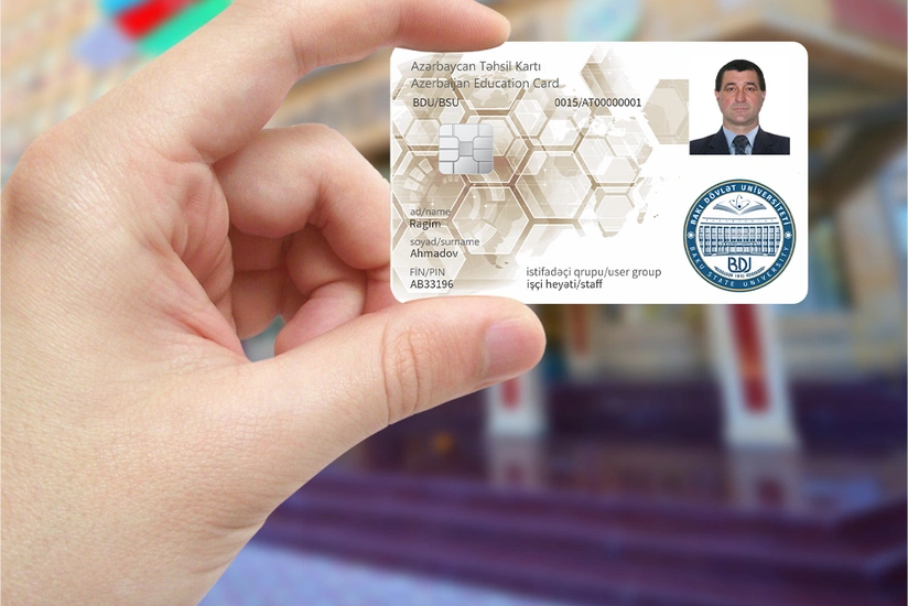 Bakı Dövlət Universitetinin işçi heyətinə də smart Təhsil kartları verildi