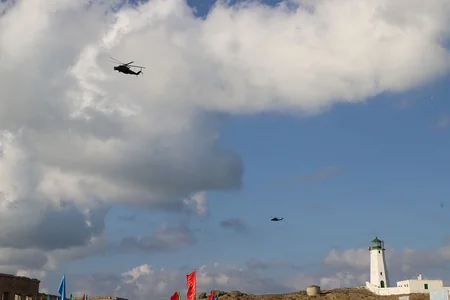 Azerbaijan's and Kazakhstan's Defense Ministers watch next stage of Khazri-2023 Joint Tactical Exercises