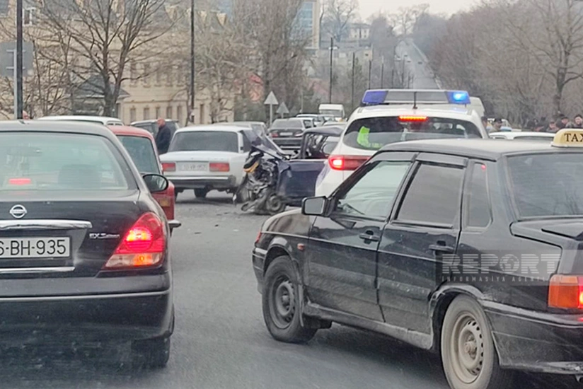 В Габале при ДТП умер водитель ВАЗ