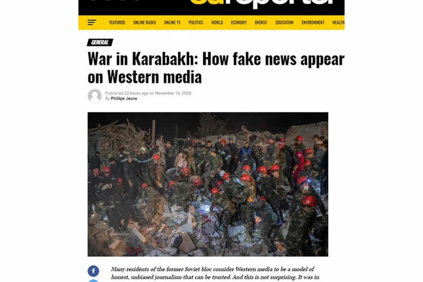 “EU Reporter”: Qarabağ müharibəsi: Qərb mediasında feyk xəbərlər necə yayılır