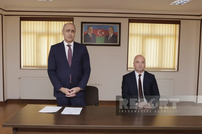 Naxçıvanda təhsil naziri kollektivə təqdim olunub