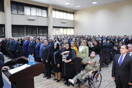 Şəhid mayorun xatirəsinə həsr edilmiş kitabın təqdimatı olub 