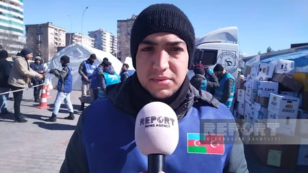 Азербайджанский волонтер: Мы до последнего будем рядом с Турцией