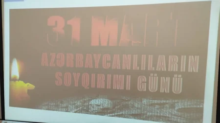 Göyçayda 31 Mart Azərbaycanlıların Soyqırımı Günü ilə əlaqədar tədbir keçirilib