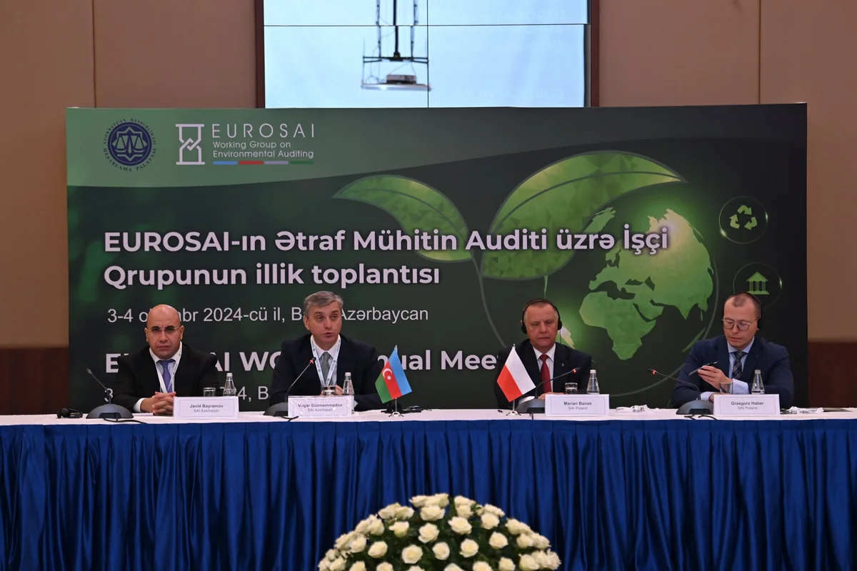 Bakıda EUROSAI-nin Ətraf Mühitin Auditi üzrə İşçi Qrupunun illik toplantısı keçirilir